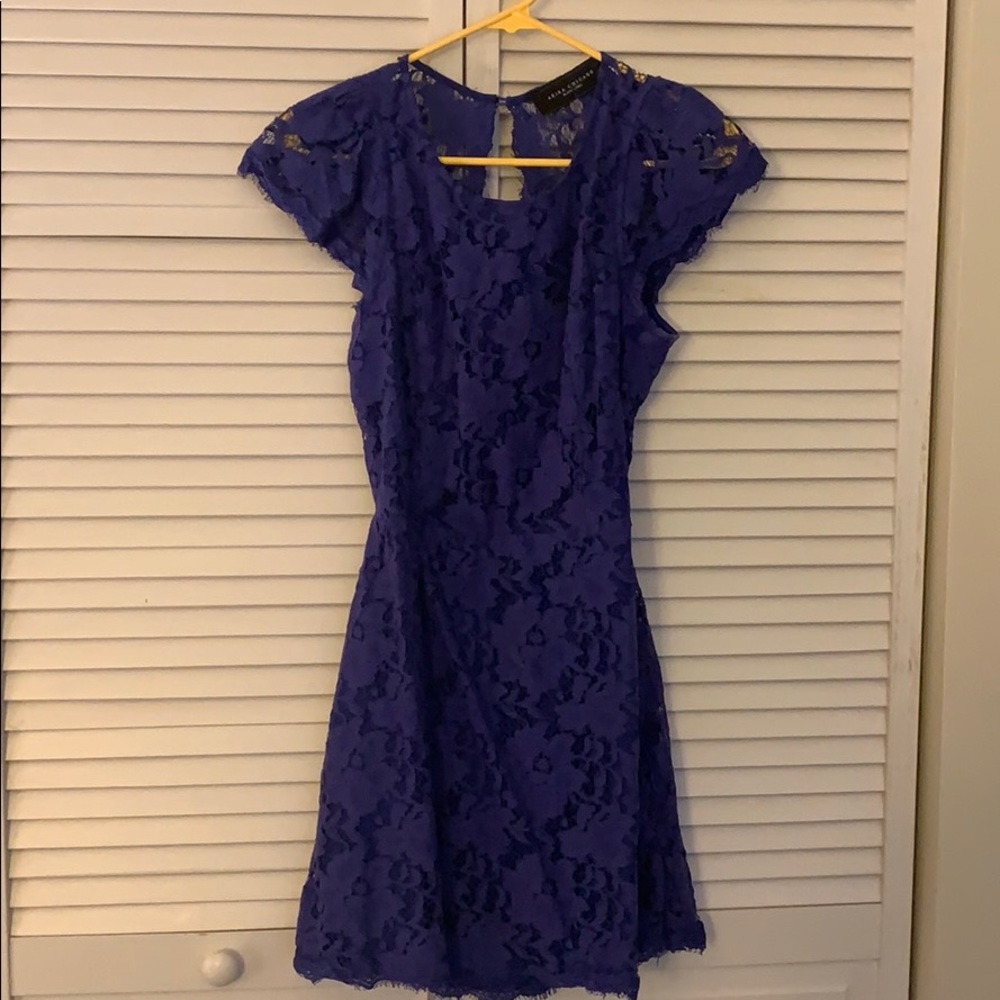 Backless blue lace Arika dress